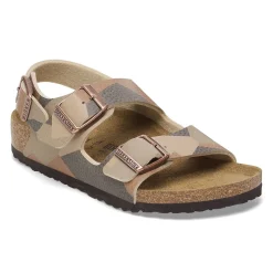 New Birkenstock Milano Kids Desert Soil Geo Camo Core