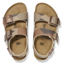 New Birkenstock Milano Kids Desert Soil Geo Camo Core