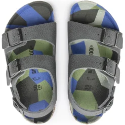 Outlet Birkenstock Milano Kids Desert Soil Camo Gray