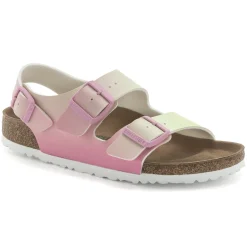 New Birkenstock Milano Vegan Candy Pink/Faded Lime