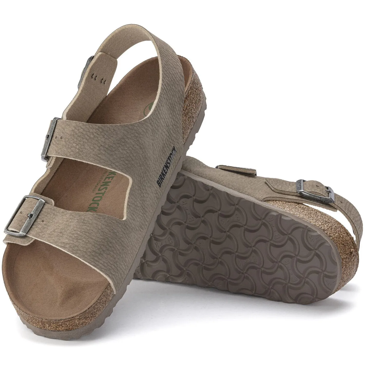 Online Birkenstock Milano Vegan Desert Dust Gray Taupe