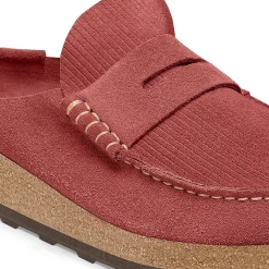 Cheap Birkenstock Naples Corduroy Sienna Red