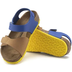 Sale Birkenstock Palu Kids Logo Bs Caramel/Ultra Blue