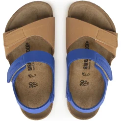 Sale Birkenstock Palu Kids Logo Bs Caramel/Ultra Blue