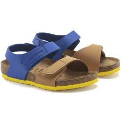 Sale Birkenstock Palu Kids Logo Bs Caramel/Ultra Blue
