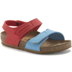 Hot Birkenstock Palu Kids Logo Bs Sky Blue/Active Red