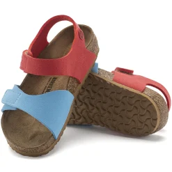 Hot Birkenstock Palu Kids Logo Bs Sky Blue/Active Red