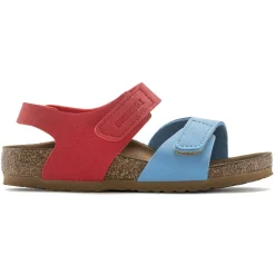 Hot Birkenstock Palu Kids Logo Bs Sky Blue/Active Red