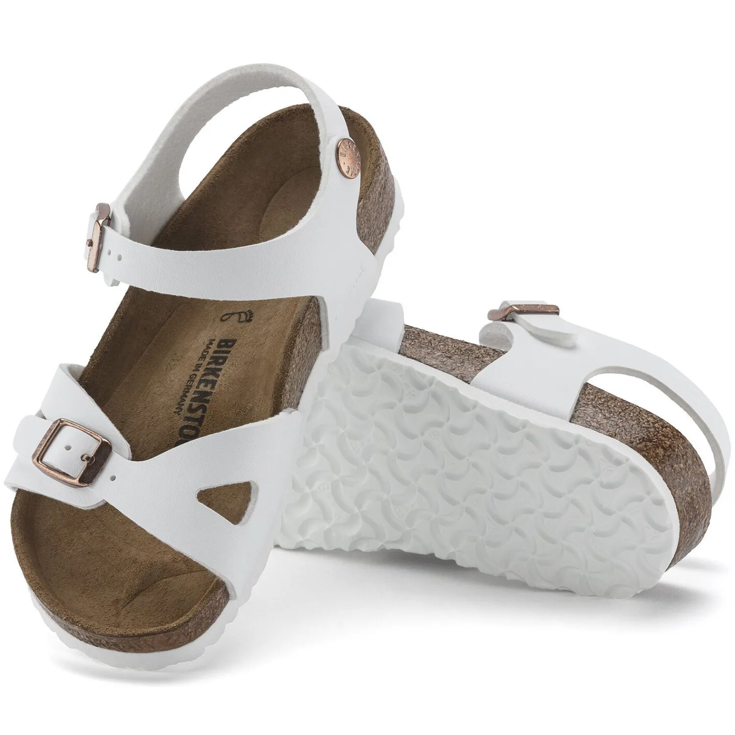 Shop Birkenstock Rio Kids White