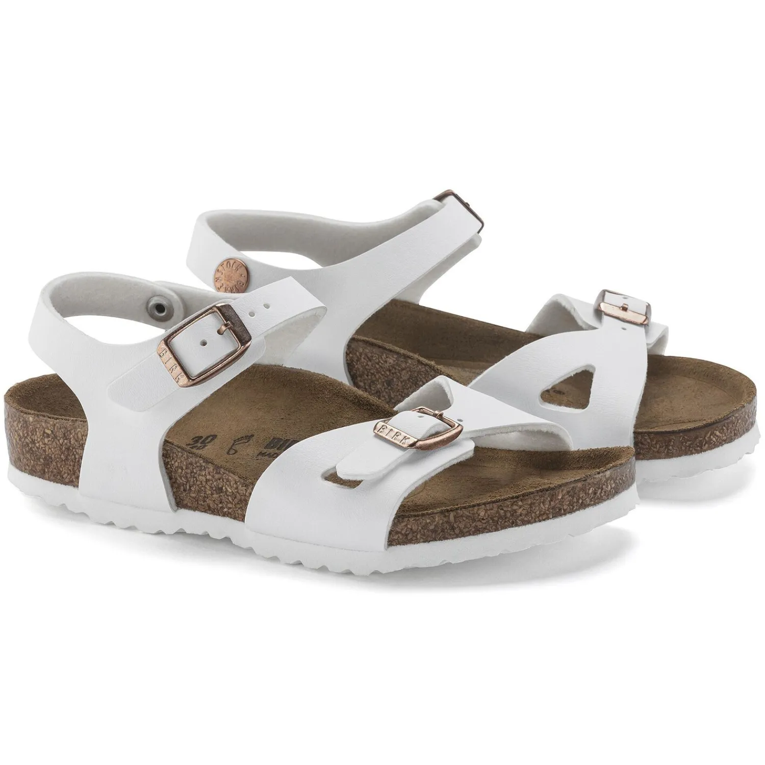 Shop Birkenstock Rio Kids White