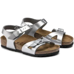 Flash Sale Birkenstock Rio Kids Electric Metallic Silver