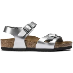 Flash Sale Birkenstock Rio Kids Electric Metallic Silver
