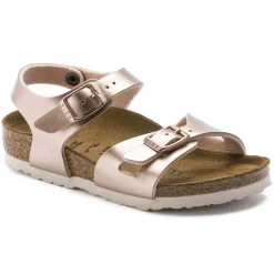 Discount Birkenstock Rio Kids Electric Metallic Copper