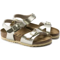 Cheap Birkenstock Rio Kids Electric Metallic Gold