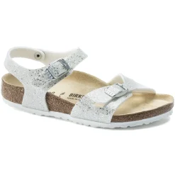 Shop Birkenstock Rio Kids Cosmic Sparkle White