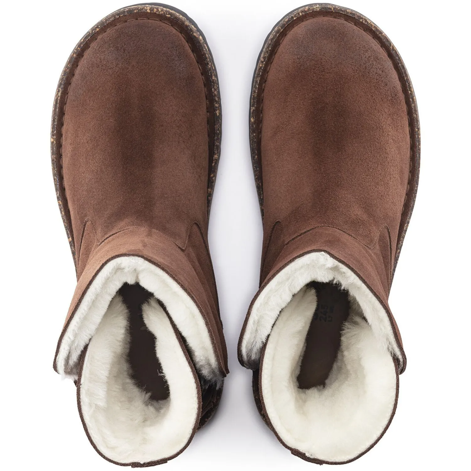 New Birkenstock Uppsala En Fourrure D'Agneau Espresso