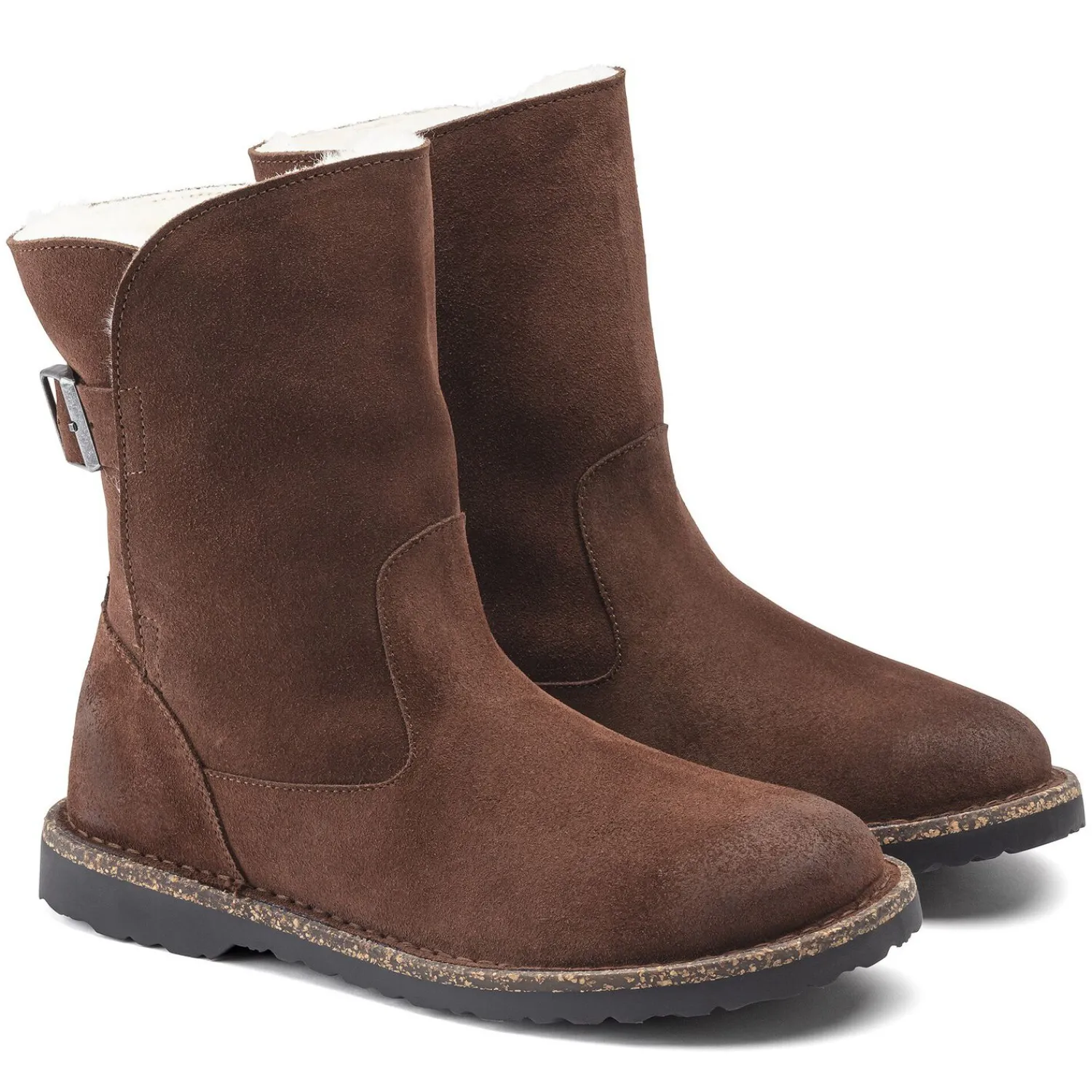 New Birkenstock Uppsala En Fourrure D'Agneau Espresso
