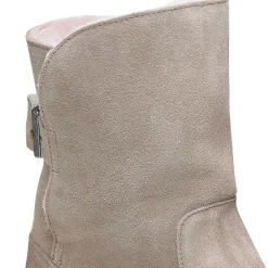 Shop Birkenstock Uppsala En Fourrure D'Agneau Gray Taupe