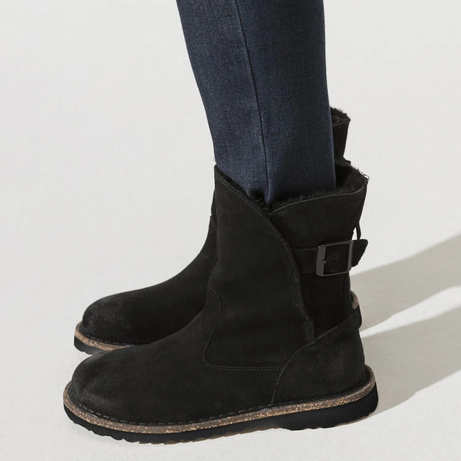 Best Birkenstock Uppsala En Fourrure D'Agneau Black