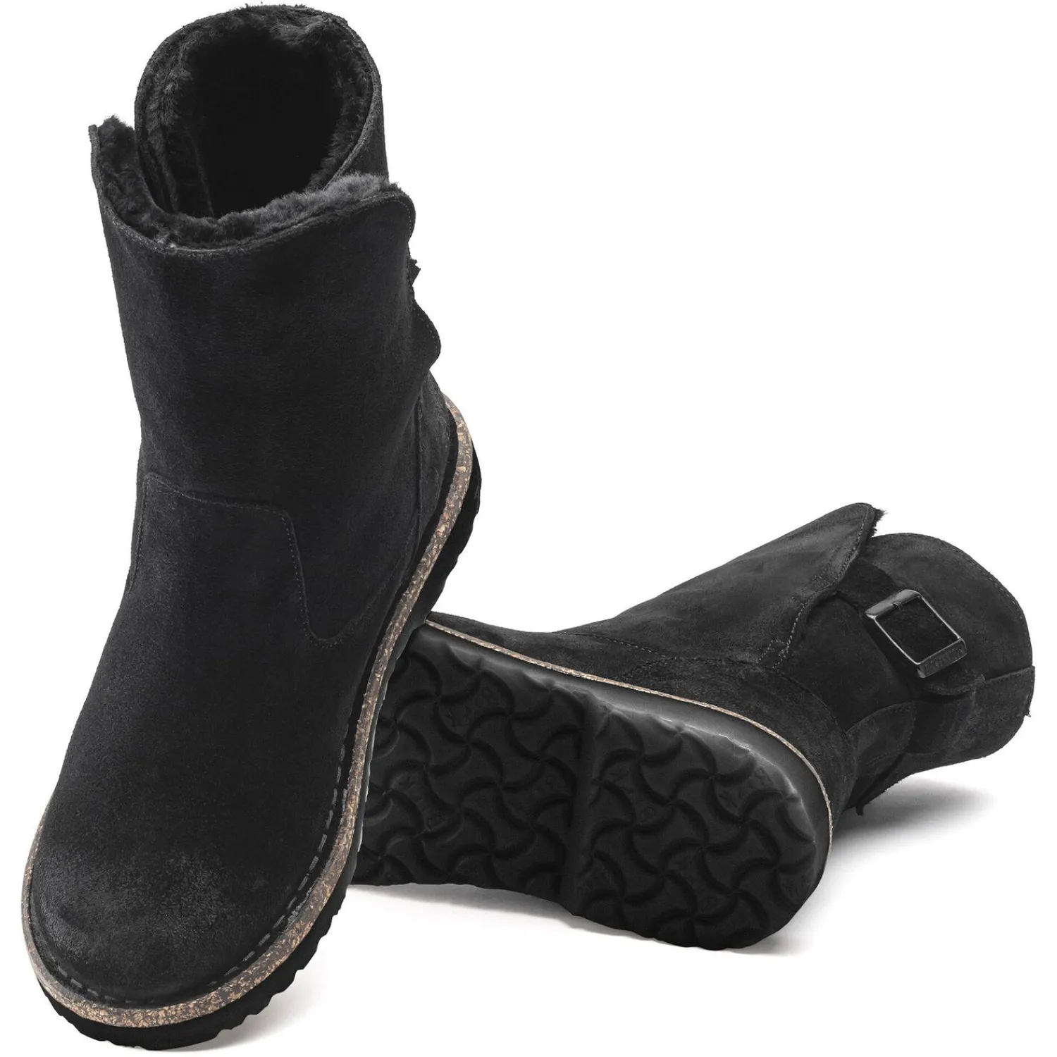 Best Birkenstock Uppsala En Fourrure D'Agneau Black