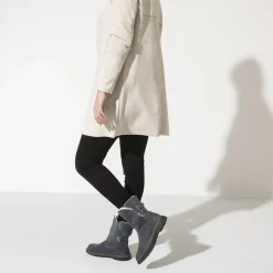 Shop Birkenstock Uppsala En Fourrure D'Agneau Graphite