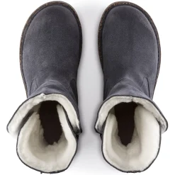 Shop Birkenstock Uppsala En Fourrure D'Agneau Graphite
