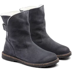 Shop Birkenstock Uppsala En Fourrure D'Agneau Graphite