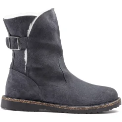 Shop Birkenstock Uppsala En Fourrure D'Agneau Graphite
