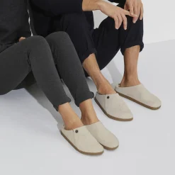 Outlet Birkenstock Zermatt En Fourrure D'Agneau Ecru