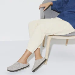 Cheap Birkenstock Zermatt En Fourrure D'Agneau Light Grey