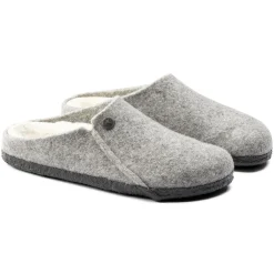 Cheap Birkenstock Zermatt En Fourrure D'Agneau Light Grey