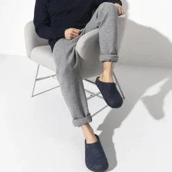 Store Birkenstock Zermatt En Fourrure D'Agneau Dark Blue